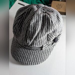 Striped Gray Hat